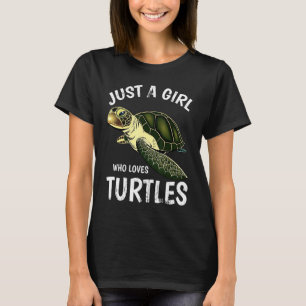 Cute Pet Ocean Animal Lover Girls Women Sea Turtle T-Shirt