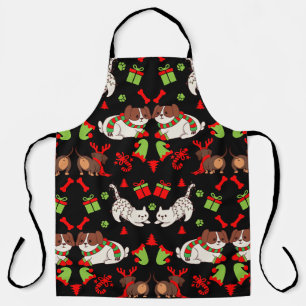 Cute Pet Patterned Christmas Gift Apron