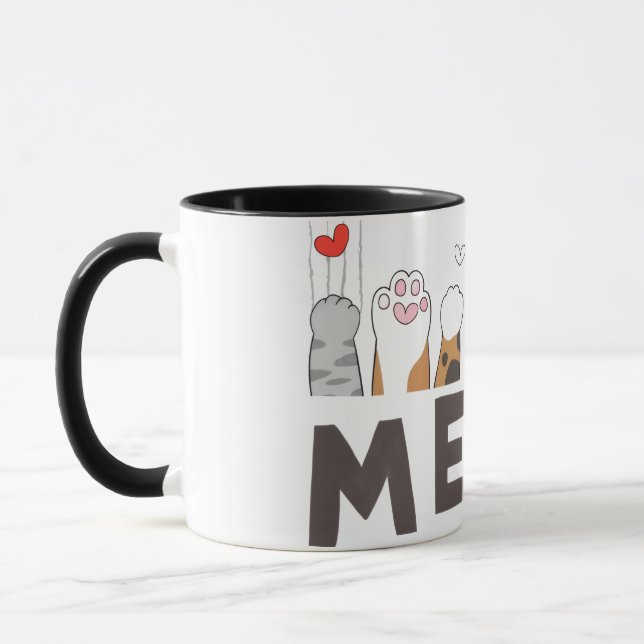 Cute Pet Paw Love Mug (Left)
