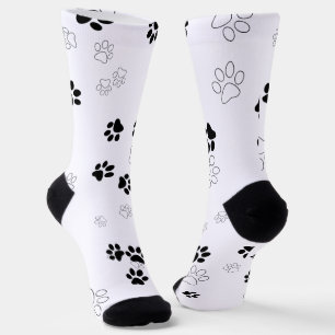 Cute Pet Paw Prints  Socks