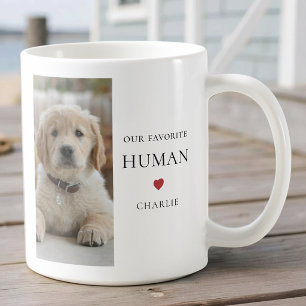 Cute Pet Photo Dog Name Modern Simple Coffee Mug