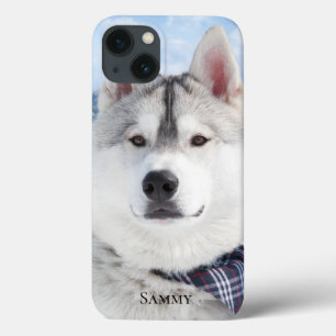 Cute Pet Photo Name iPhone 13 Case
