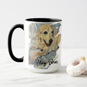 Cute Pet Portrait Customisable Name - Photo Mug