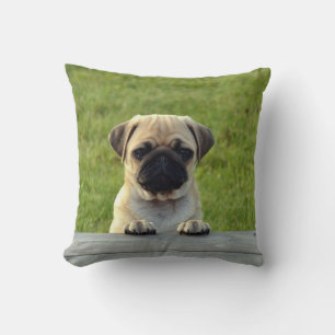Cute Pet PUG Puppy - personalise it Cushion