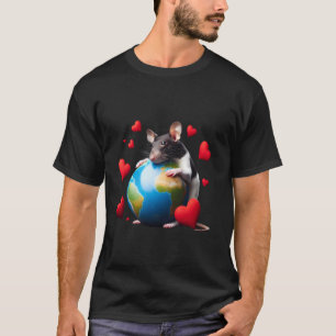 Cute Pet Rat Earth Day Hug Love Owner Hugging Plan T-Shirt