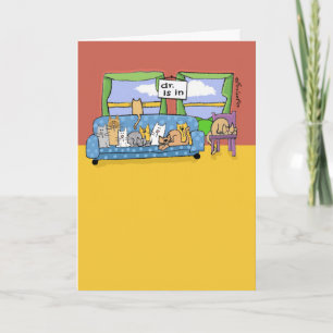 Cute pet Thank You card for Veterinarian