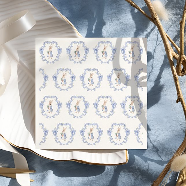 Cute Peter Rabbit Baby Shower Napkin (Creator Uploaded)