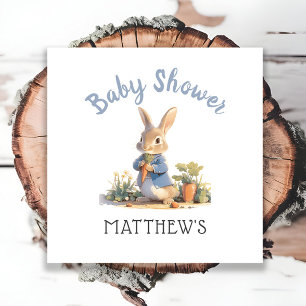 Cute Peter The Rabbit Boy Classic Baby Shower Napkin