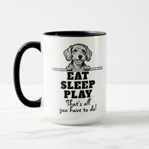 Cute Pets Minimalistic Design - Dog 1 Mug