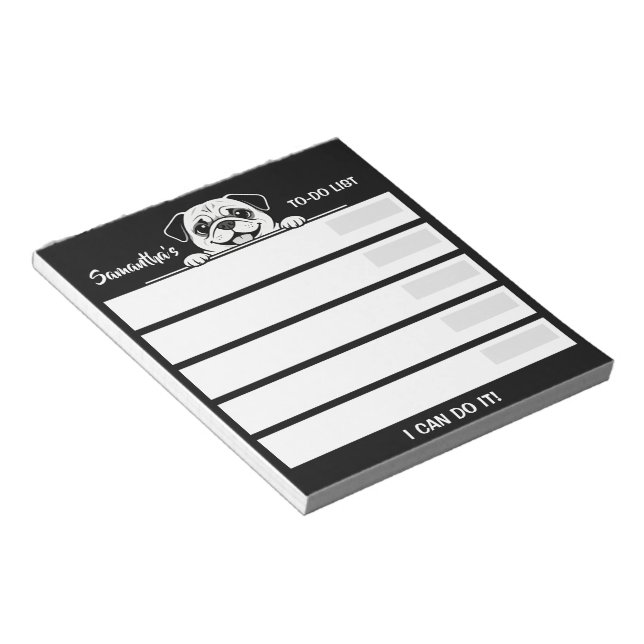 Cute Pets Minimalistic Design - Dog 2 Notepad (Angled)