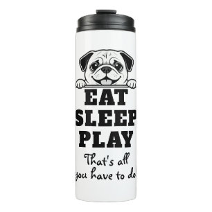 Cute Pets Minimalistic Design - Dog 2 Thermal Tumbler