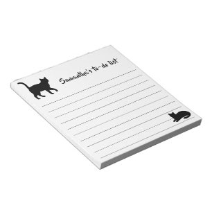 Cute Pets Silhouettes Design - Cats 1 Notepad