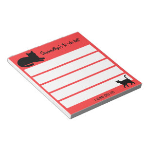 Cute Pets Silhouettes Design - Cats 1 Notepad