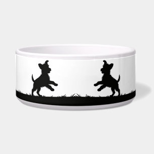 Cute Pets Silhouettes Design - Dogs 1 + text