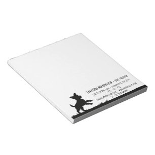 Cute Pets Silhouettes Design - Dogs 1 + text Notepad