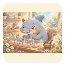 Cute Pharmacy Dolphin Squirrel