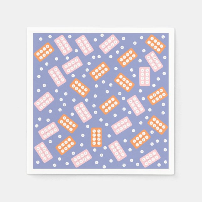 Cute Pharmacy Tech Paper Napkins (Front)