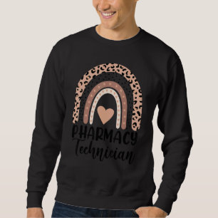 Cute Pharmacy Technician Colourful Heart Rainbow C Sweatshirt