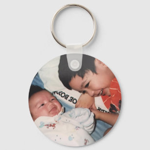 Cute Photo Baby Family  Keychain