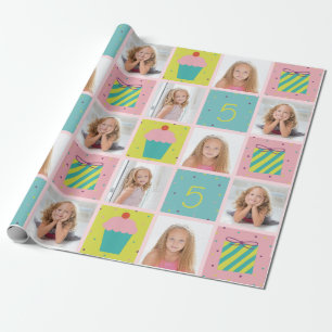 Cute Photo Birthday Customised Wrapping Paper