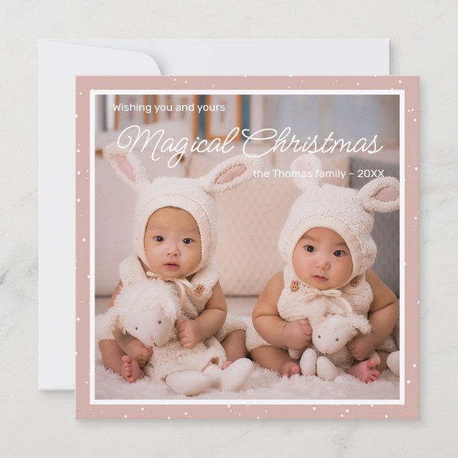 Cute Photo Christmas Cards (Front)