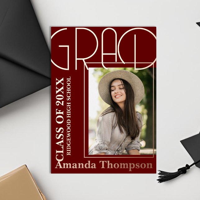 Cute Photo Class of 2025 Graduation Announcement  (Cute Photo Class of 2025 Graduation Announcement)