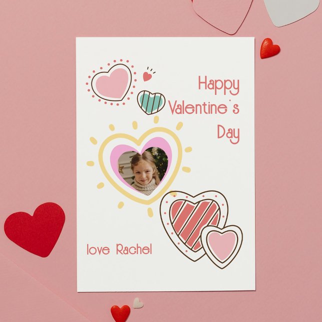Cute Photo Heart Classroom Valentine's Day Card (Cute Photo Heart Classroom Valentine's Day Card
)