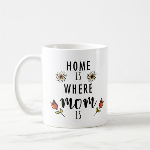 Cute Photo Home is Where Mum is Coffee Mug