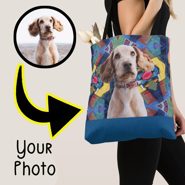 Cute Photo Pet Dog  Gift  for Mum Puppy Lover Gift Tote Bag (Creator Uploaded)