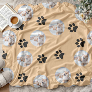 Cute Photo Pet Lover Taste Kitchen  Fleece Blanket