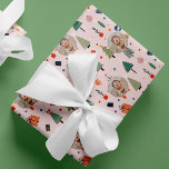 Cute Photo Pink Christmas  Wrapping Paper<br><div class="desc">Add a personal touch to your holiday gifts with this Personalised Cute Pink Photo Holiday Christmas Wrapping Paper. Perfect for unique christmas wrapping ideas, this custom christmas wrapping paper features your own photos, making it a creative choice for christmas present wrapping. Explore fun christmas wrapping ideas with this custom wrap,...</div>