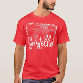 Cute Photography Storyteller With Camera  T-Shirt