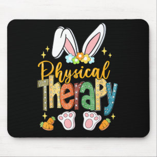Cute physical therapy easter bunny physical mouse mat
