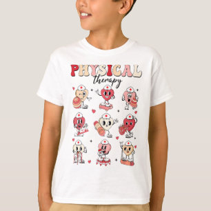 Cute Physical Therapy Valentine's Day Pt Pta Pedia T-Shirt