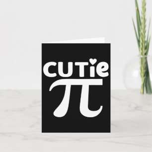 Cute Pi Day Math Day Teacher Women Girls Cutie Pi Card