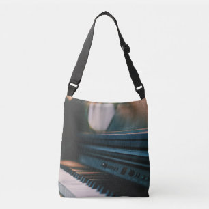 Cute Piano Artwork Crossbody Bag
