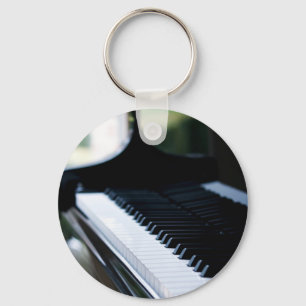 Cute Piano Artwork Key Ring