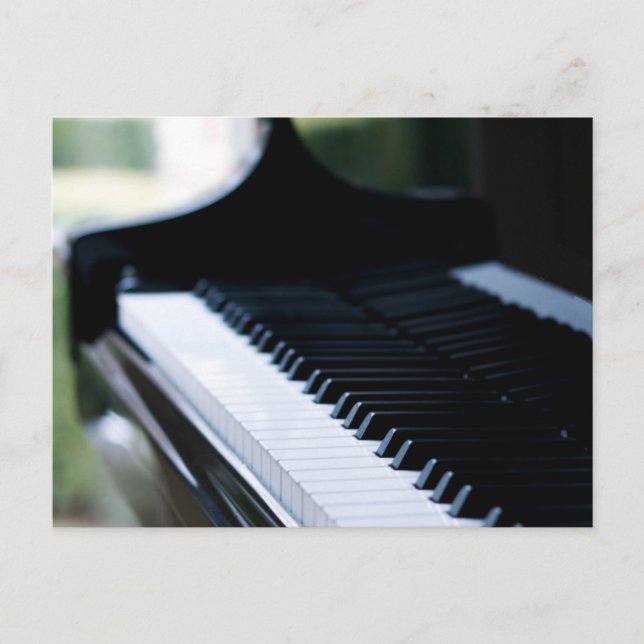 Cute Piano Artwork Postcard (Front)