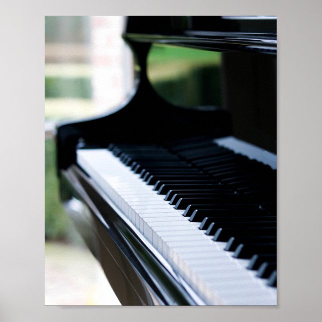 Cute Piano Artwork Poster (Front)