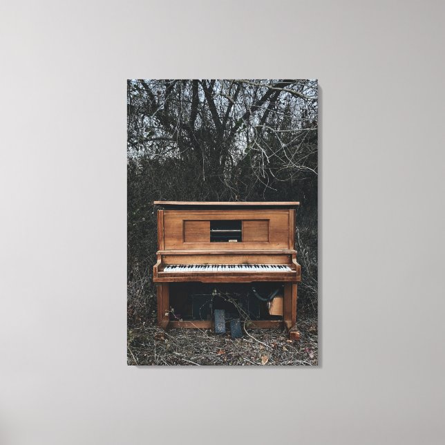 Cute Piano Canvas Print (Front)