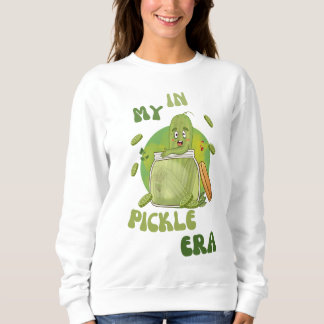 Cute pickle trendy tiktok pickle in a jar sweatshirt