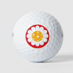 Cute pickleball daisy golf balls