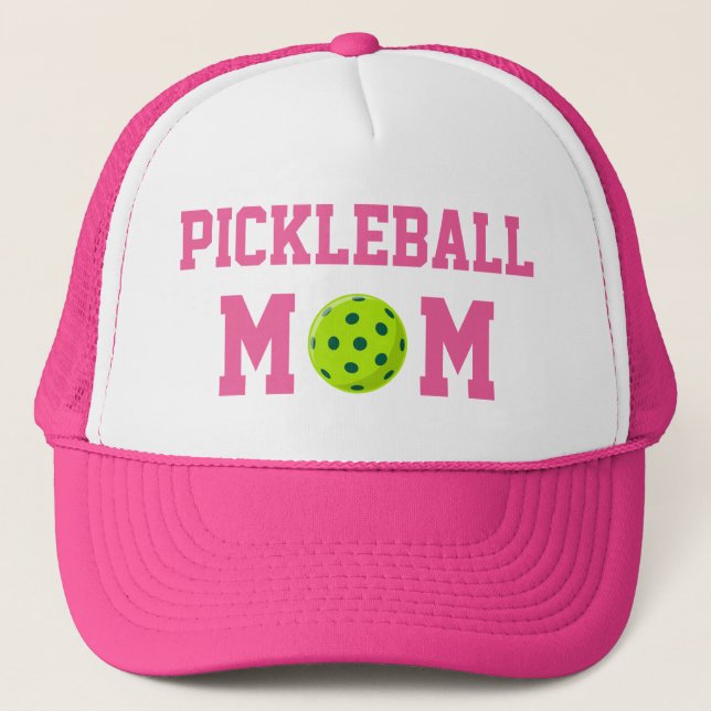 Cute Pickleball Mum Trucker Hat (Front)