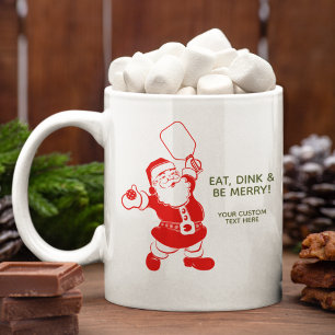 Cute Pickleball Santa Christmas  Coffee Mug