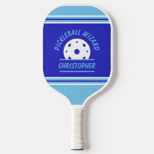 Cute Pickleball Wizard Name Ball Blue Sports Pro Paddle