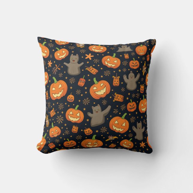 cute picture halloween cushion (Front)