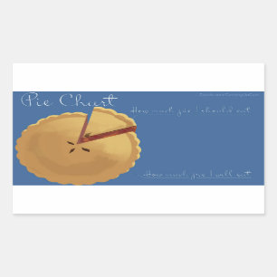 Cute Pie Chart Sticker! Rectangular Sticker