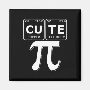 Cute Pie Pi Day 3.14 Cutie Math Periodic Table Mat Magnet