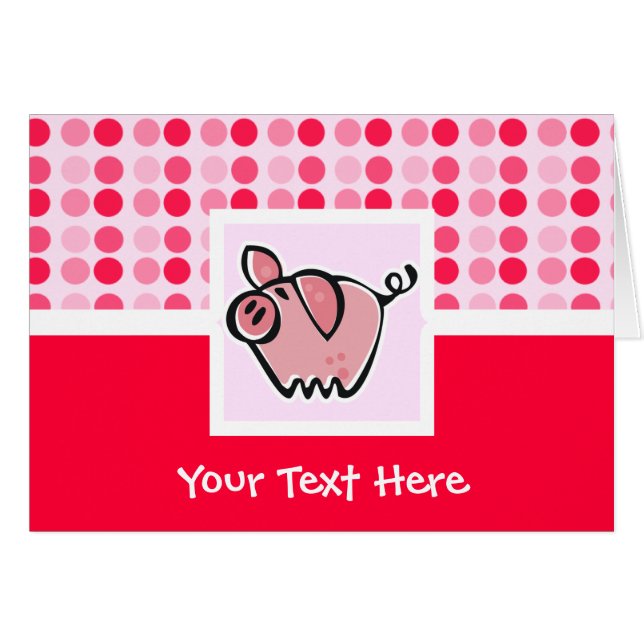 Cute Pig (Front Horizontal)