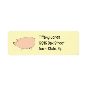 Cute Pig Address Labels
